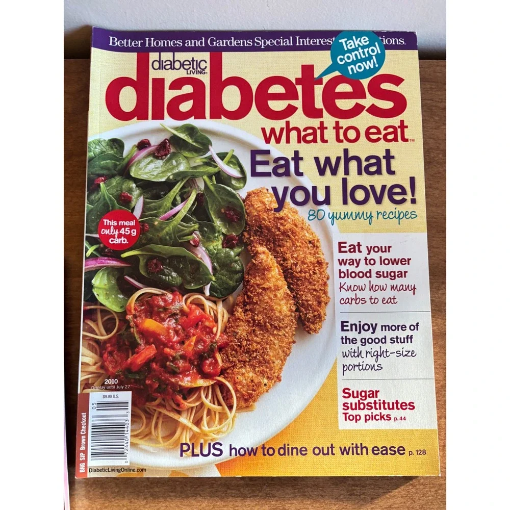 5‎ Pc Diabetic Living Magazines 2010 Low Carb Recipes Cookbooks